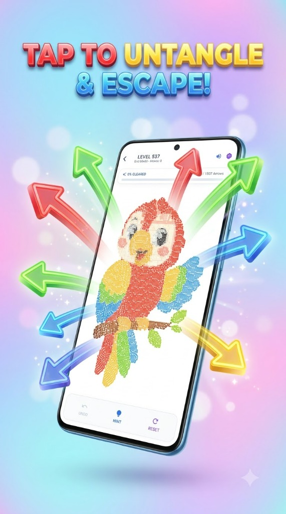 Tap to Untangle and Escape